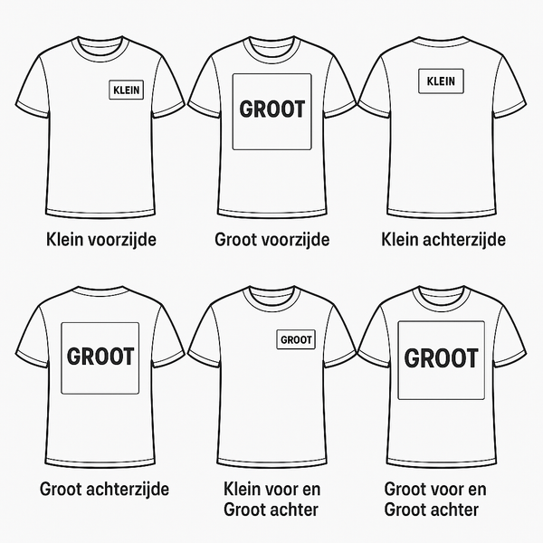 druk plaatsen eigen kleding toet.store