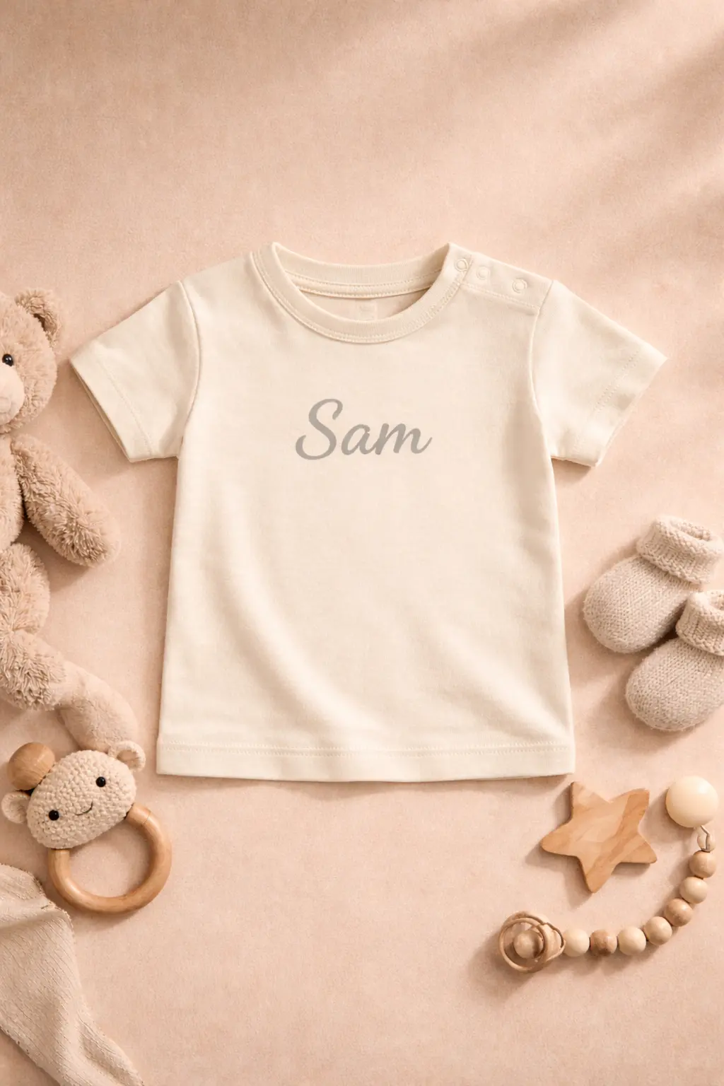 Baby T-Shirt met Eigen Tekst en Afbeelding